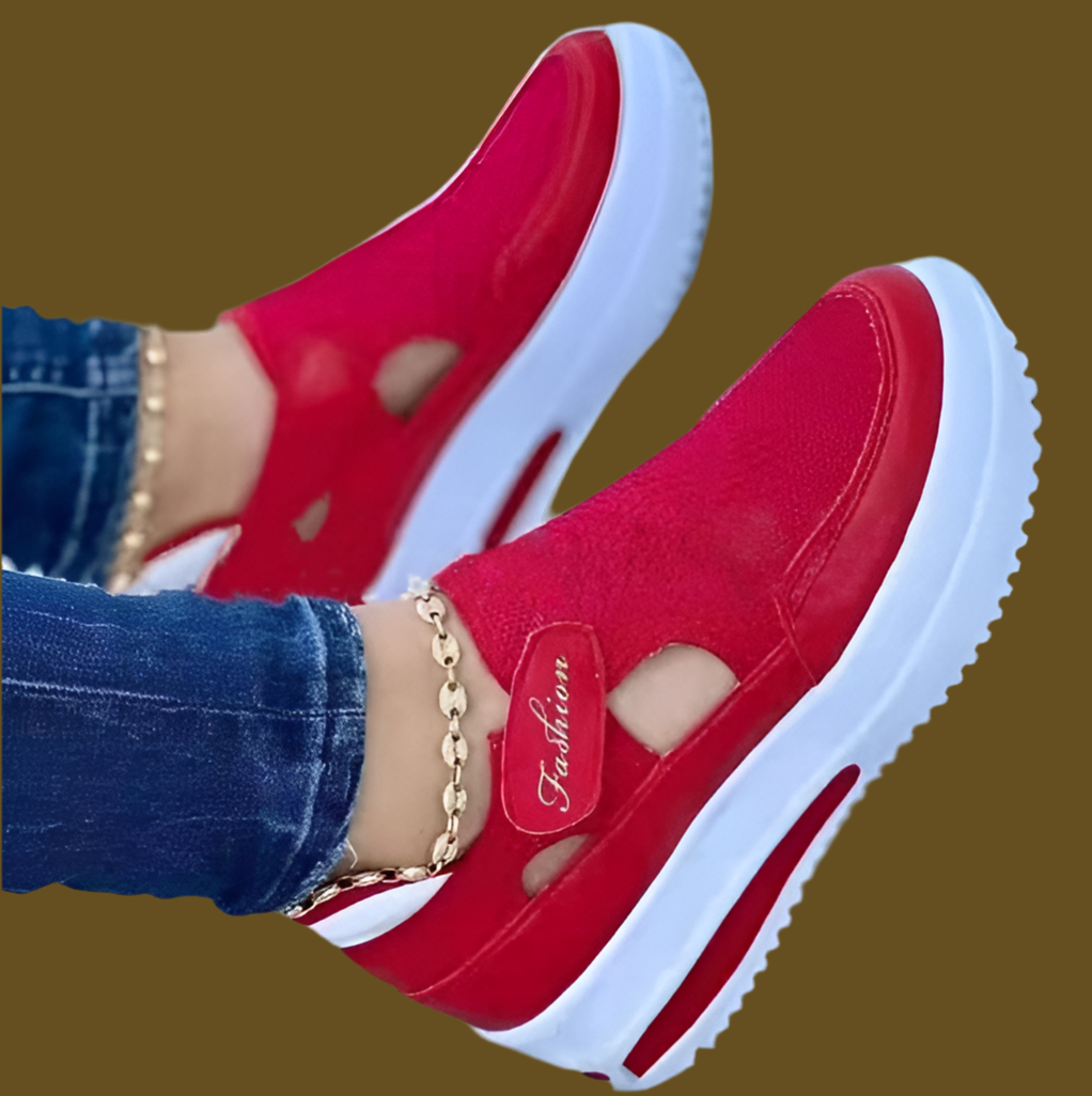 Women's Sneakers Summer New Ladies Casual Low Wedge Breathable Non-Slip Comfort Feamle Sport Shoes Mesh Shoes Fashion Style